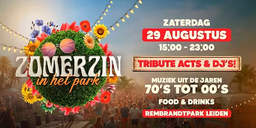 ZomerZin in het Park | 30+ | Rembrandtpark Leiden | 29 AUG 2026 — Uitgaan in Leiden