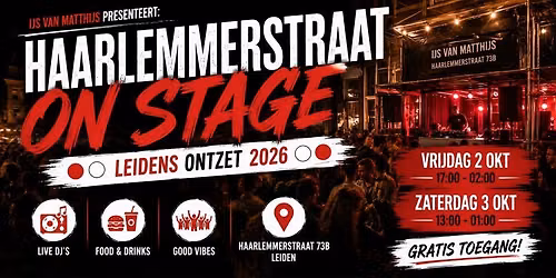 IJs van Matthijs presenteert: Haarlemmerstraat On Stage — muziek in Leiden