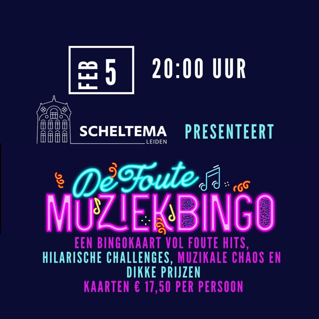 De Foute Muziekbingo Scheltema Leiden in Leiden